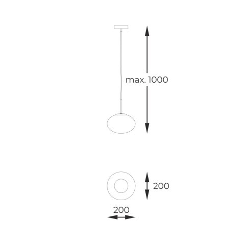 1182 OMI LAMPA WISZĄCA CZARNY 1182 OMI LAMPA WISZĄCA CZARNY