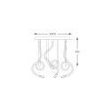 2023573-BK BALBO LAMPA SUFITOWA CZARNA/BLACK