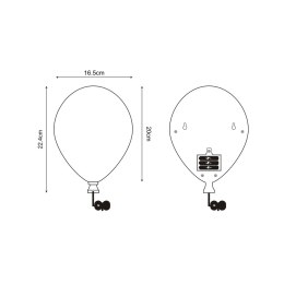 84454-BE BALLOON KINKIET NIEBIESKI/BLUE