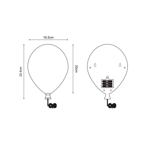 84454-WH BALLOON KINKIET BIAŁY/WHITE 84454-WH BALLOON KINKIET BIAŁY/WHITE