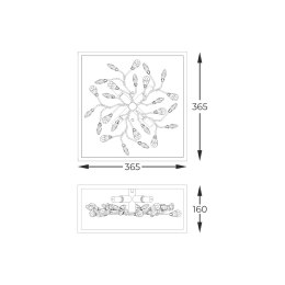 C0578-04A-B5V7 SPRING LAMPA SUFITOWA ZŁOTA/GOLD