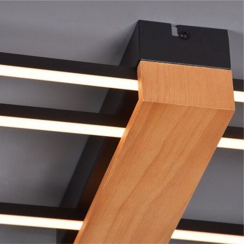 C230624202 MINAR LAMPA SUFITOWA CZARNA+DREWNO/BLACK+WOOD C230624202 MINAR LAMPA SUFITOWA CZARNA+DREWNO/BLACK+WOOD