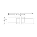 C230624202 MINAR LAMPA SUFITOWA CZARNA+DREWNO/BLACK+WOOD