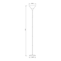 CL-3800H-SL MOREN LAMPA PODŁOGOWA SREBRNA/SILVER