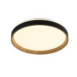 CL2204003-490MBWT BOIS LAMPA SUFITOWA CZARNA+DREWNO/BLACK+WOOD