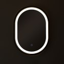 D2383 LUSTRO LED 70/50 CM CZARNE/BLACK