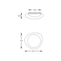 FM2201001-350 AURA LAMPA SUFITOWA BIAŁA/WHITE