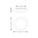 FM2201001-570 AURA LAMPA SUFITOWA BIAŁA/WHITE