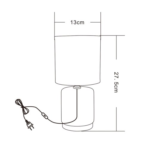 HS8720-WH LAMPA STOŁOWA BIAŁY/ZŁOTY HS8720-WH LAMPA STOŁOWA BIAŁY/ZŁOTY