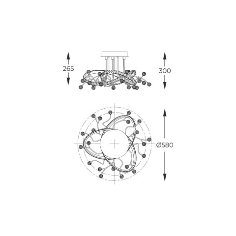 MX3481-1S-3BCT MAIA LAMPA SUFITOWA CZARNA/BLACK MX3481-1S-3BCT MAIA LAMPA SUFITOWA CZARNA/BLACK