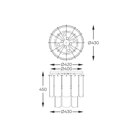 MX3523-8M-EBCN NIRA LAMPA SUFITOWA CZARNA/BLACK MX3523-8M-EBCN NIRA LAMPA SUFITOWA CZARNA/BLACK