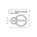 MX3713-2-3CT GIRONA LAMPA SUFITOWA CHROM/CHROME