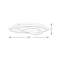 MX3889-1A-3BGT LENS LAMPA SUFITOWA CZARNA-ZŁOTA/BLACK-GOLD