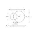 MX3913-2-3BWLT ALMERIA LAMPA SUFITOWA CZARNA-DREWNO/BLACK-WOOD
