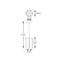 MD3523-1-EBCN NIRA LAMPA WISZĄCA CZARNA/BLACK