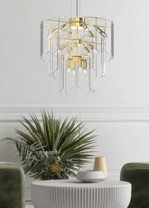 MD3523-14L-EGN NIRA LAMPA WISZĄCA ZŁOTA/GOLD MD3523-14L-EGN NIRA LAMPA WISZĄCA ZŁOTA/GOLD