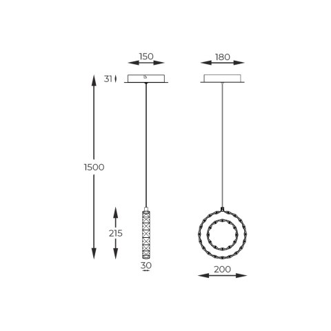 MD3713-1-3CT GIRONA LAMPA WISZĄCA CHROM/CHROME MD3713-1-3CT GIRONA LAMPA WISZĄCA CHROM/CHROME