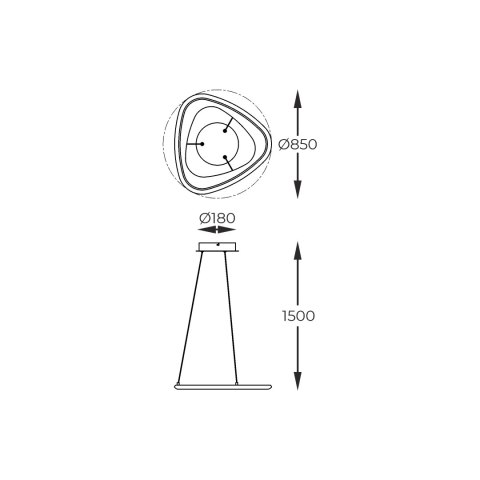 MD3888-1L-3BCT GETAFE LAMPA WISZĄCA CZARNY CHROM/BLACK CHROME MD3888-1L-3BCT GETAFE LAMPA WISZĄCA CZARNY CHROM/BLACK CHROME