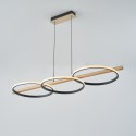 MD3913-3-3BWLT ALMERIA LAMPA WISZĄCA CZARNA-DREWNO/BLACK-WOOD