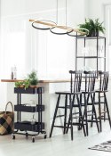 MD3913-3-3BWLT ALMERIA LAMPA WISZĄCA CZARNA-DREWNO/BLACK-WOOD