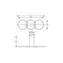 MD3913-3-3BWLT ALMERIA LAMPA WISZĄCA CZARNA-DREWNO/BLACK-WOOD
