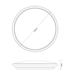 MS70224V-BK MOREN LAMPA SUFITOWA CZARNA/BLACK