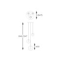 P0428-03L-F4AC ENCELADUS LAMPA WISZĄCA CHROME
