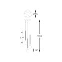 P0583-03B-2GHF MIDA LAMPA WISZĄCA ZŁOTA/GOLD
