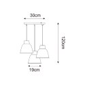 P21031M-3R ORLO LAMPA WISZĄCA BIAŁA/WHITE