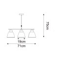 P21031M-3TUP ORLO LAMPA WISZĄCA BIAŁA/WHITE