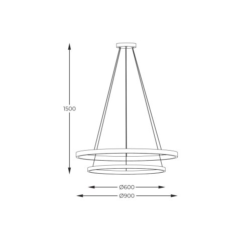 PEN89424-60+90BK HORIK LAMPA WISZĄCA CZARNA/BLACK PEN89424-60+90BK HORIK LAMPA WISZĄCA CZARNA/BLACK