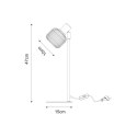 R5021009A-1T STEM LAMPA STOŁOWA CZARNA/BLACK