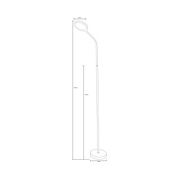 SM-609-BL LAMPA PODŁOGOWA CZARNA/BLACK