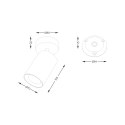 TLS006-WH TORE LAMPA SUFITOWA BIAŁA/WHITE