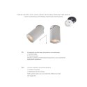 TLS006-WH TORE LAMPA SUFITOWA BIAŁA/WHITE