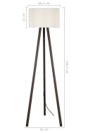 ASZ.1608 PIKO LAMPA PODŁOGOWA ORZECH/WALNUT-CREAM