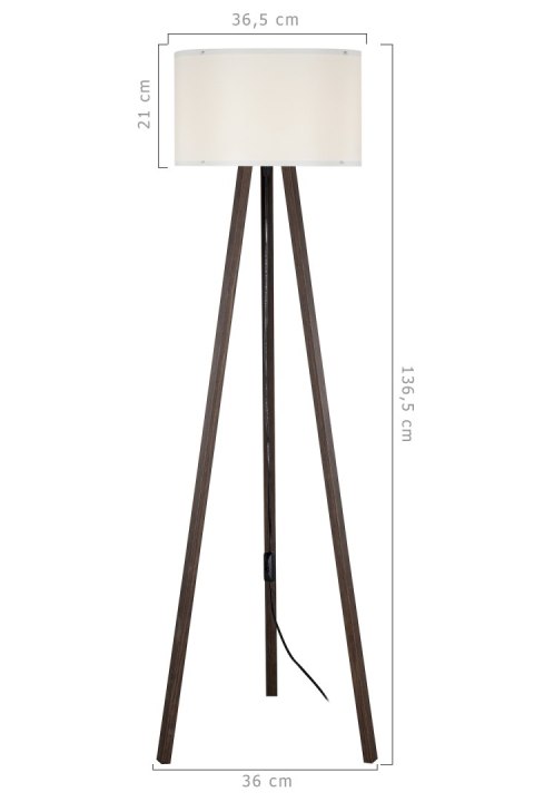 ASZ.1608 PIKO LAMPA PODŁOGOWA ORZECH/WALNUT-CREAM ASZ.1608 PIKO LAMPA PODŁOGOWA ORZECH/WALNUT-CREAM
