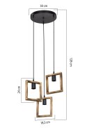 ASZ.1678 ATRIA LAMPA WISZĄCA BRĄZOWA/BROWN