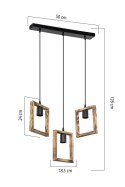 ASZ.1679 ATRIA LAMPA WISZĄCA BRĄZOWA/BROWN