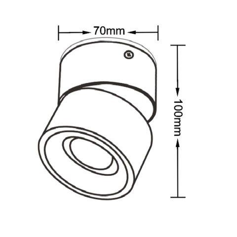 Brema oprawa natynkowa ruchoma LED CCT biała LP-2626/1RM WH movable Brema oprawa natynkowa ruchoma LED CCT biała LP-2626/1RM WH movable