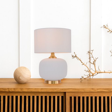 Lampa stołowa Tamiza 48 cm biała 1xE27 Lampa stołowa Tamiza 48 cm biała 1xE27
