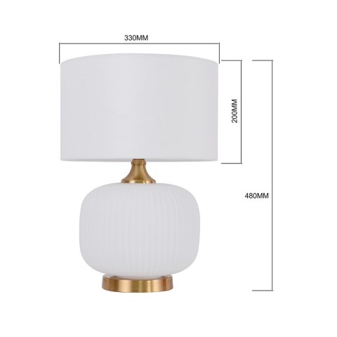Lampa stołowa Tamiza 48 cm biała 1xE27 Lampa stołowa Tamiza 48 cm biała 1xE27