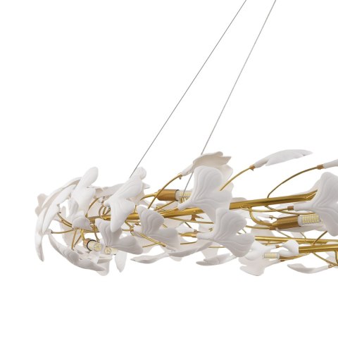 Lampa wisząca BOTANIKA złoto biała 150 cm Lampa wisząca BOTANIKA złoto biała 150 cm