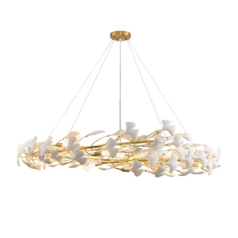 Lampa wisząca BOTANIKA złoto biała 150 cm Lampa wisząca BOTANIKA złoto biała 150 cm