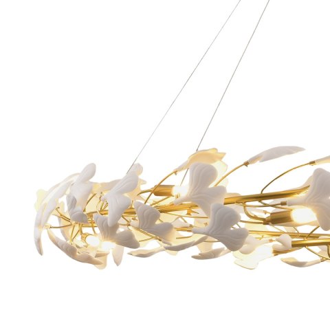Lampa wisząca BOTANIKA złoto biała 150 cm Lampa wisząca BOTANIKA złoto biała 150 cm