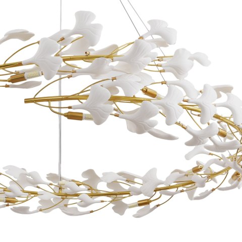 Lampa wisząca BOTANIKA złoto biała 150 cm Lampa wisząca BOTANIKA złoto biała 150 cm