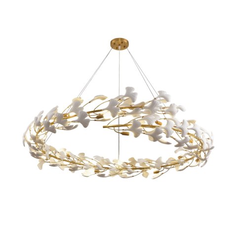 Lampa wisząca BOTANIKA złoto biała 150 cm Lampa wisząca BOTANIKA złoto biała 150 cm