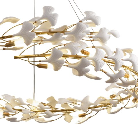 Lampa wisząca BOTANIKA złoto biała 150 cm Lampa wisząca BOTANIKA złoto biała 150 cm