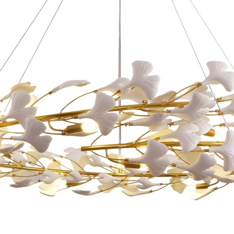 Lampa wisząca BOTANIKA złoto biała 150 cm Lampa wisząca BOTANIKA złoto biała 150 cm