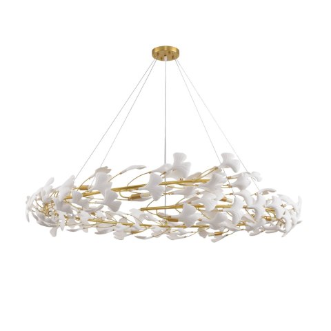 Lampa wisząca BOTANIKA złoto biała 150 cm Lampa wisząca BOTANIKA złoto biała 150 cm